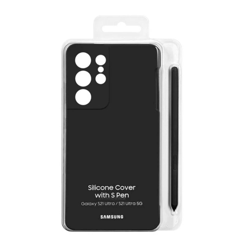 Original Samsung Galaxy S21 Ultra Silicone Cover with S Pen Spen Case s21 ultra Liquid Silicone Cover with Stylus Slot EF-PG99P