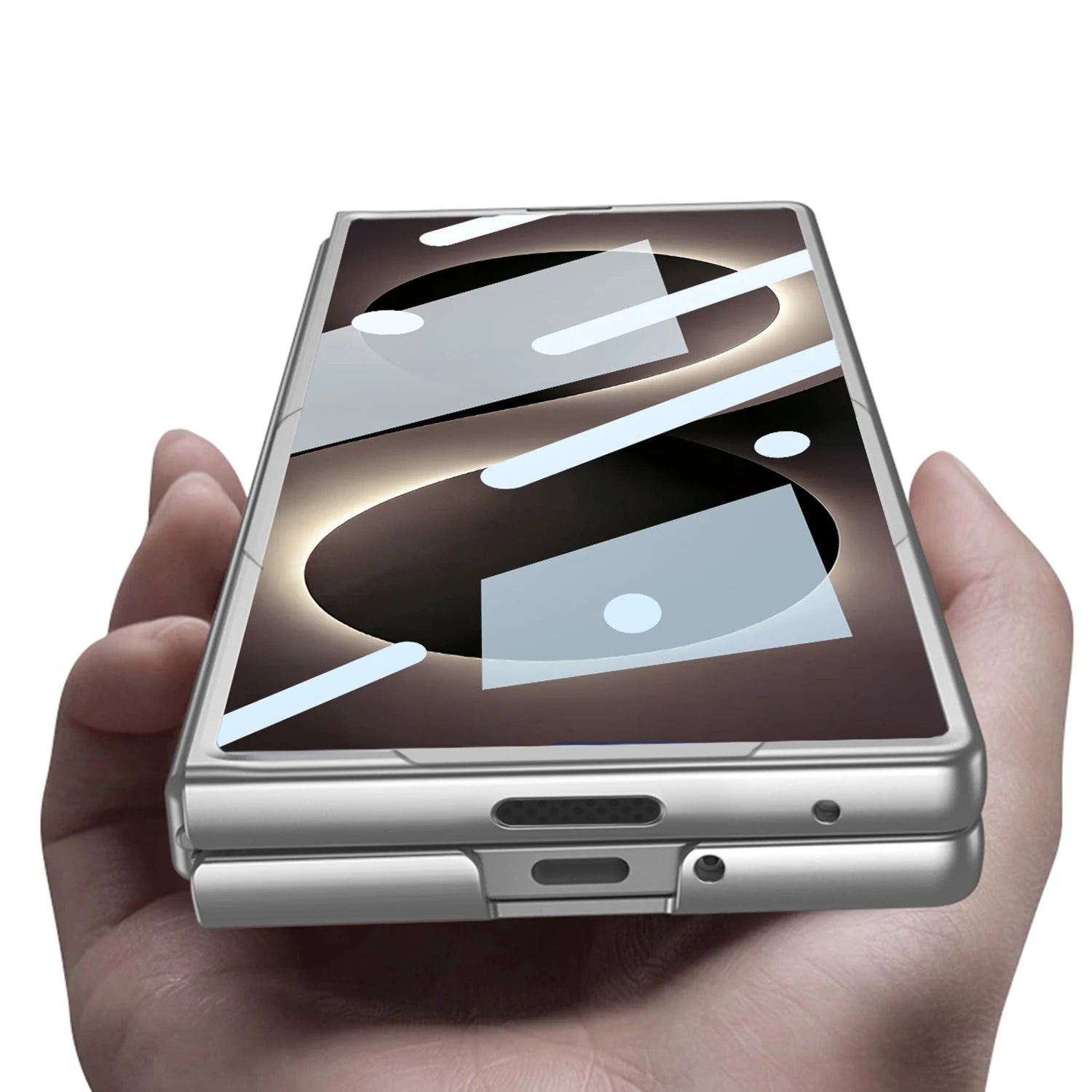 Built-in Screen Protect Slim Case For Samsung Galaxy Z Fold 8Ultra With S Pen Axis Slot Ultra Thin PC Hard Cover Z Fold8Ultra