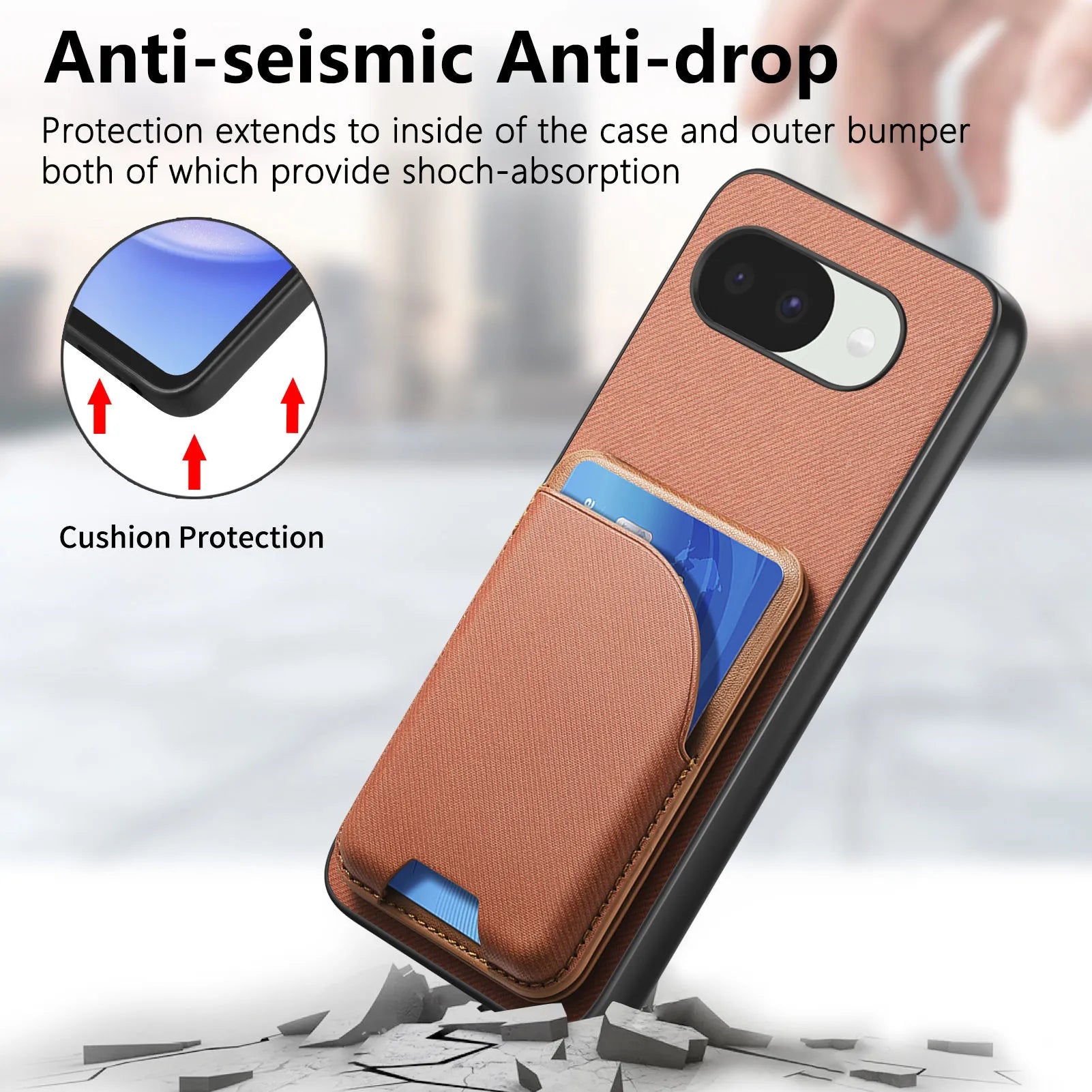 2 in 1 Detachable Cards Solt Wallet Stand Leather Case for Google Pixel 11 Pro XL 10A 9A Shockproof for Magsafe Slim Fit Cover