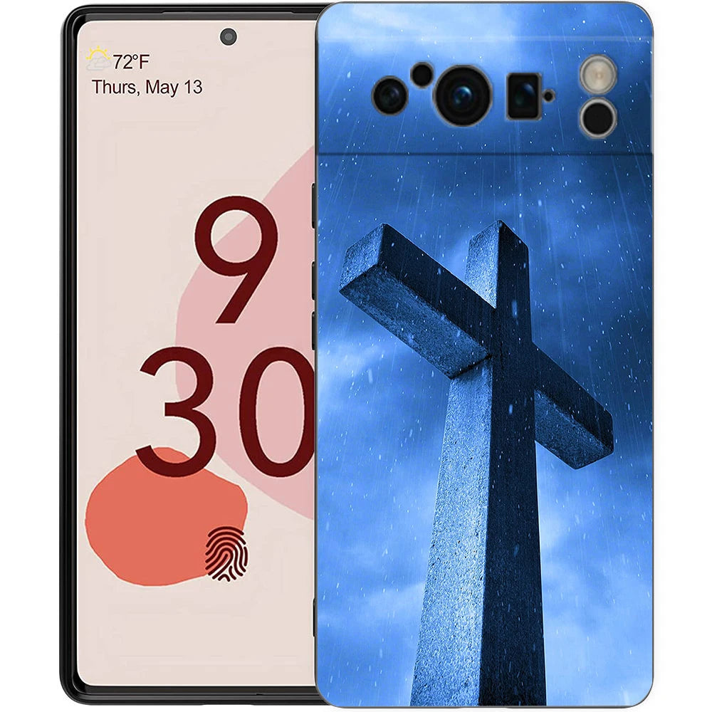Faith Christian Religious Jesus Clear For Google Pixel 9 8 7 6 7A 6A Pro Shockproof Soft TPU Cover Pixel 9 Pro XL Phone Case Bag
