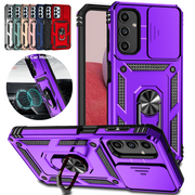 Shockproof Magnetic Ring Holder Case For Samsung Galaxy S24 S23 S22 S21 S20 Ultra Plus 23 FE Note20 Slide Camera Protetion Cover