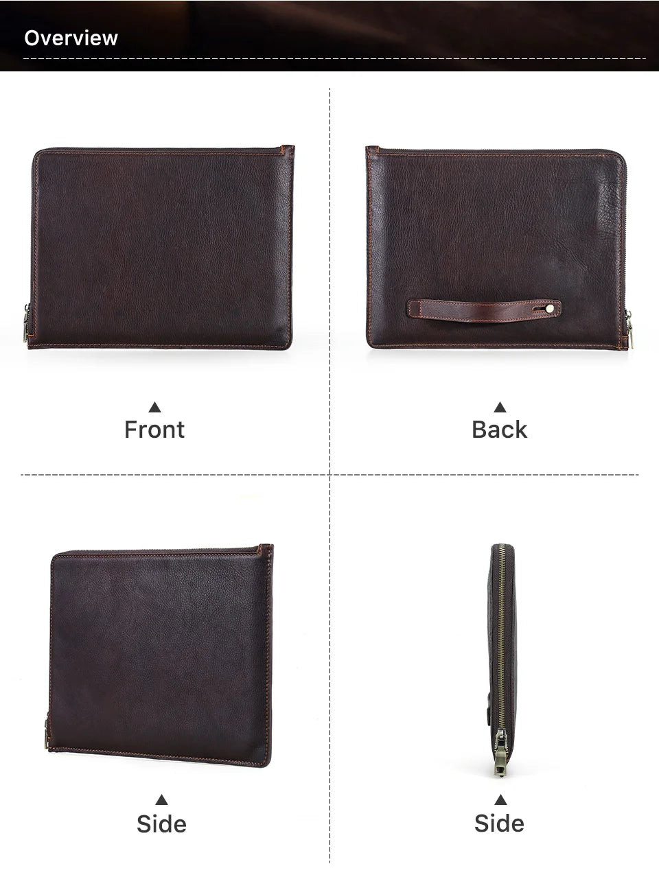 Genuine Leather Case for iPad Pro 13 12.9 11 A16 iPad Air 5 Air 4 iPad 8th 9th 10th Gen Tablet Cover for Samsung Huawei Xiaomi