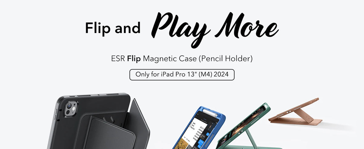 ESR for iPad Pro 13 Inch Case (M5/M4) Rotating Case with Removable Magnetic Cover Shift Series for iPad Pro 13 2024/2025