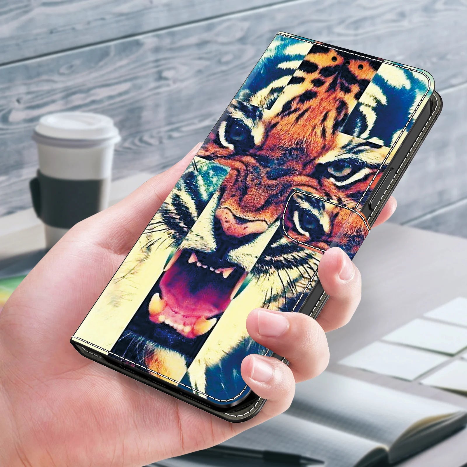 3D Painted Patterns Wallet Flip Leather For Samsung Galaxy S25 S24 S23 S22 S21 S20 S10 S10e S9 S8 Plus Ultra FE EDGE 4G/5G Case
