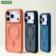 Luxury Slim Matte Cover for iPhone 17 Pro Max 17 Air for Magsafe Wireless Charger Cover for iPhone 16 12 13 14 15 Pro Max Plus