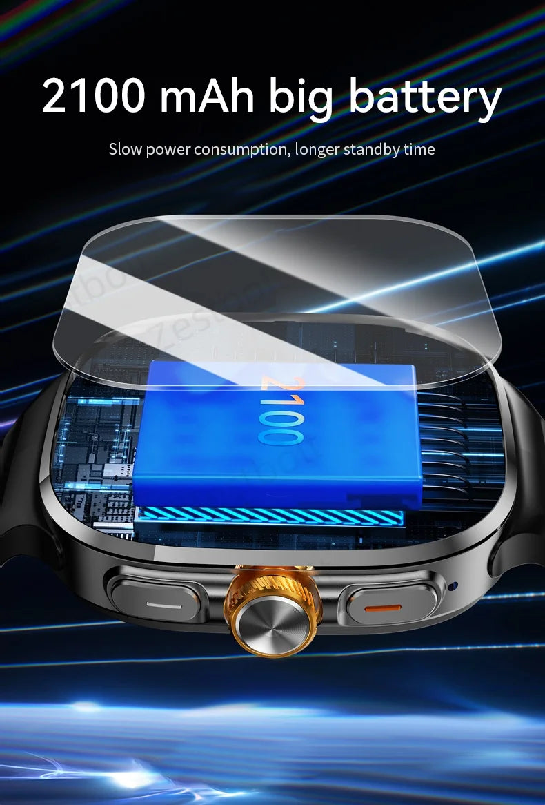 M99 4G 5G Full Netcom Smartwatch 2.4 inch Amoled Screen insert Sim Card GPS WIFI 190° Rotating Camera Game Android Smart Watch
