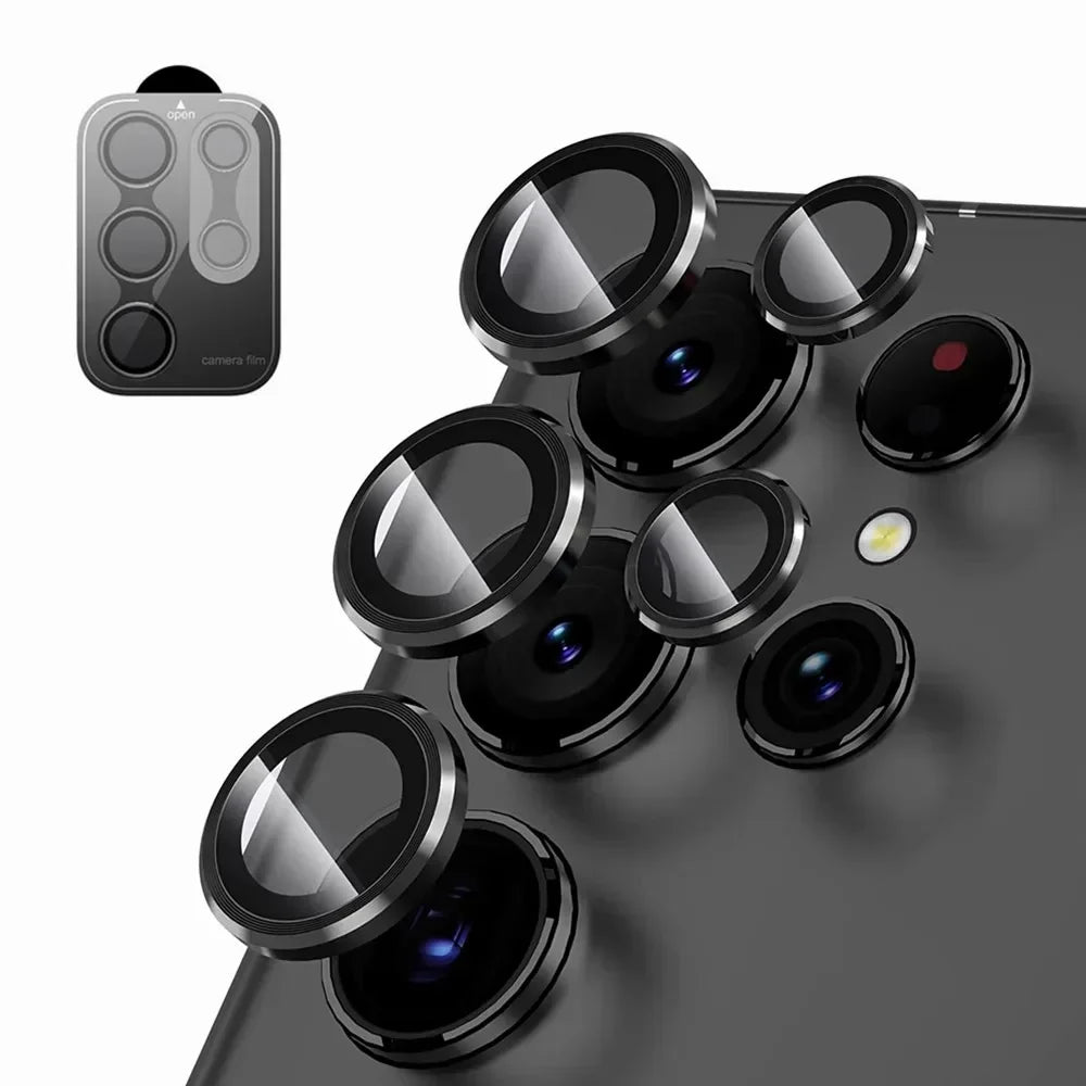 Camera Lens Protetor For Samsung S25 S26 Ultra S24 S23 S22 ultra Case Tempered Glass Film Titanium Alloy Ring Phone Accessories