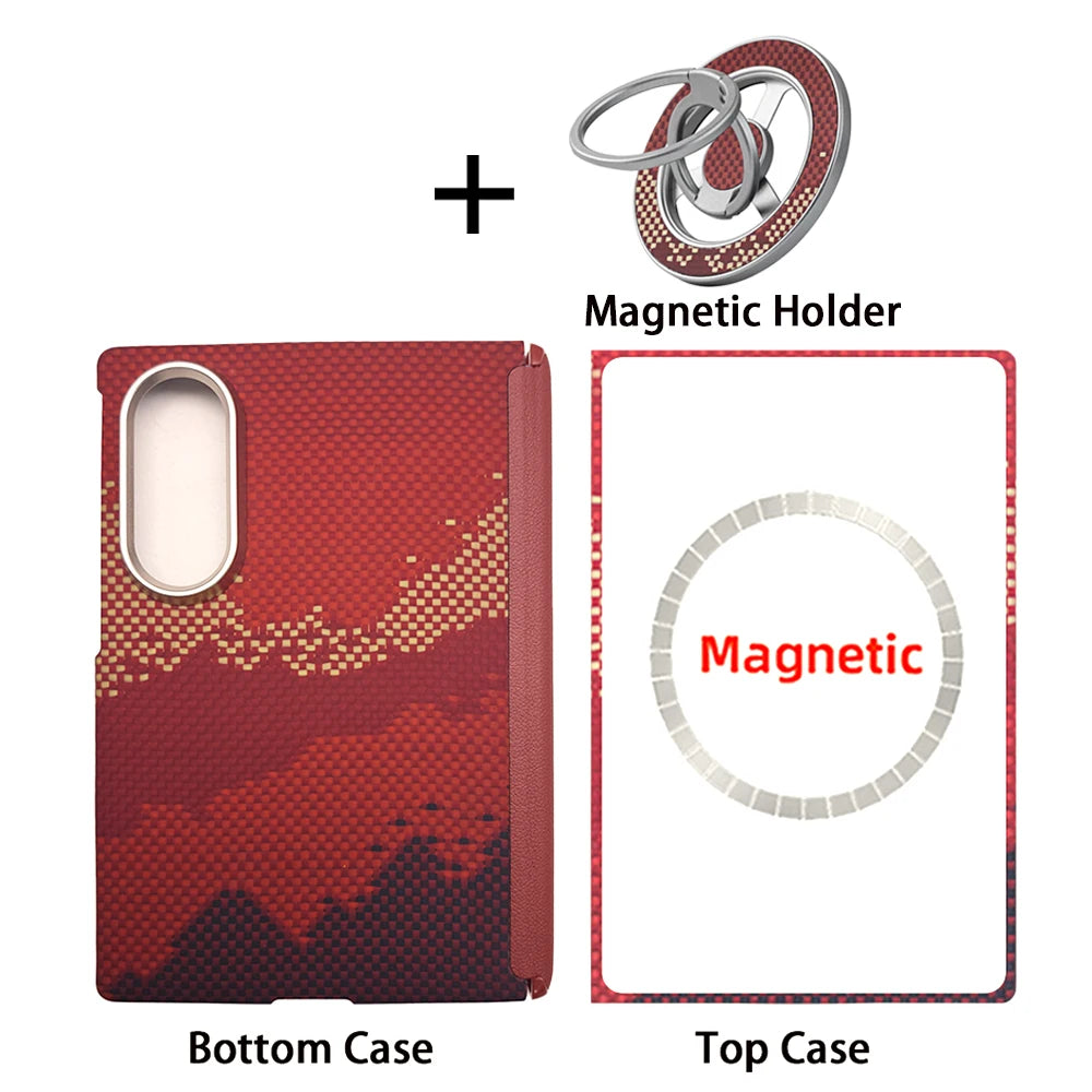 For Samsung Galaxy Z Fold 8 case Kevlar aramid fiber carbon fiber ultra-thin lightweight magnetic business protective cover