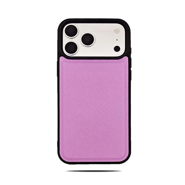 Simple Solid Color Leather Phone Cover For iPhone 17 16 15 Pro Max Business Office Style Case