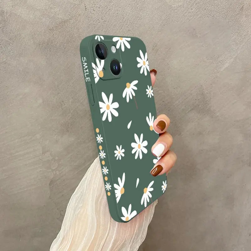 Plain Daisies Phone Case For iPhone 14 13 12 11 Pro Max Mini X XR XS MAX SE2020 8 7 Plus 6 6S Plus Cover