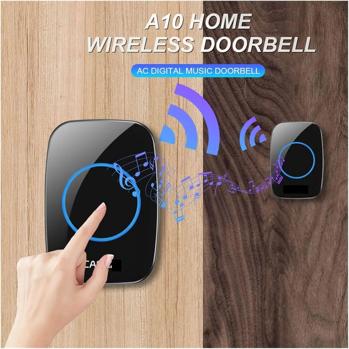 Smart Home Welcome Doorbell - Wireless Intelligent Waterproof with 150M Remote EU/US Plug Compatible Smart Door Bell Chime