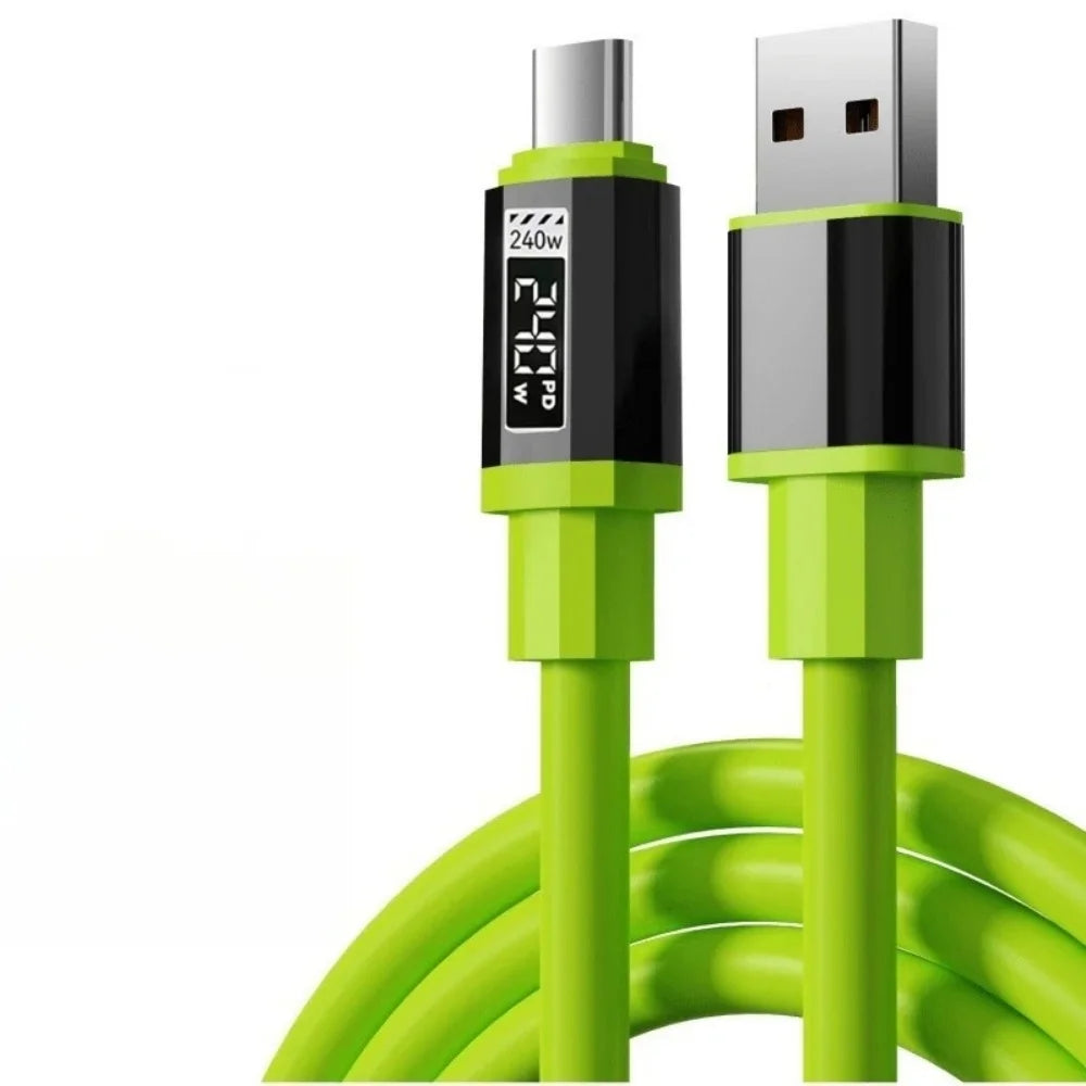 USB Type-C Charging Cable Fast Charging 240W Lightning Multi Functional Aluminum Alloy 240W suitable For Universal USB Charging