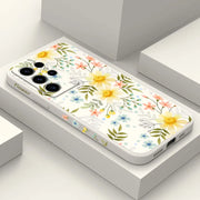 Kiss Flowers Phone Case For Samsung Galaxy S25 S24 S23 S22 S21 S20 S10 S10E S9 Ultra Plus FE Note 20 Ultra 10 9 Plus Cover