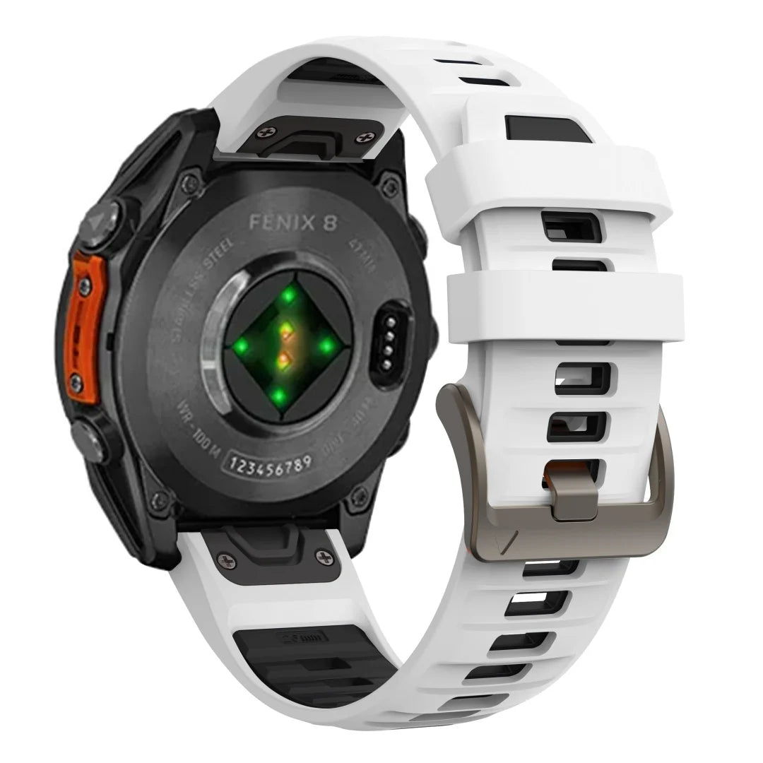 QuickFit 22mm 26mm Silicone Strap For Garmin Fenix 8 7 7X 7Pro 6X 6 5 5X/Epix 2 47mm 51mm Sport Breathable Bracelet Watch Band