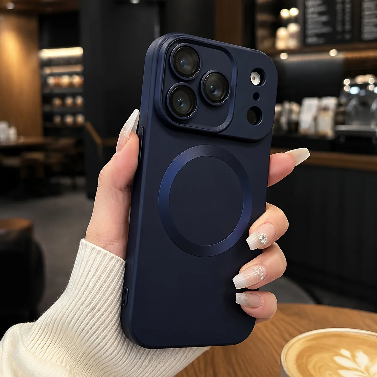 Premium Metallic Sheen Magnetic Phone Case for Iphone 11 12 13 17 Pro Max 15 16 14 Plus Camera Lens Protector Back