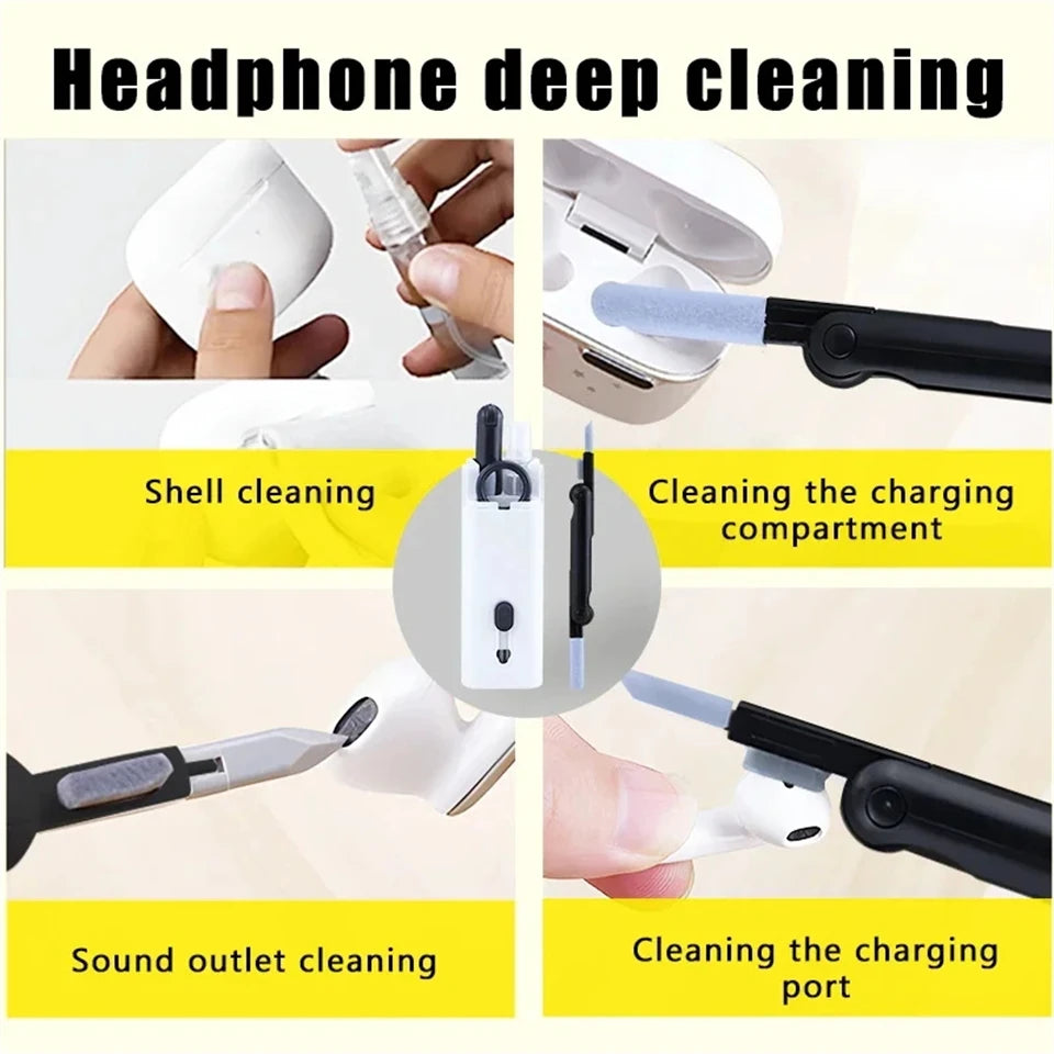 mobile phones cleaning kit are suitable for cleaning dust and stains on screens of mobile phones, cameras, laptops, tablets, etc