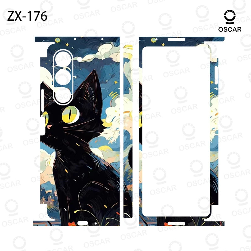 Colorful Anti-Scratch Stickers For Samsung Galaxy Z Fold 8 Ultra 8 7 6 5 Protective Decal Skin Cover Back Film