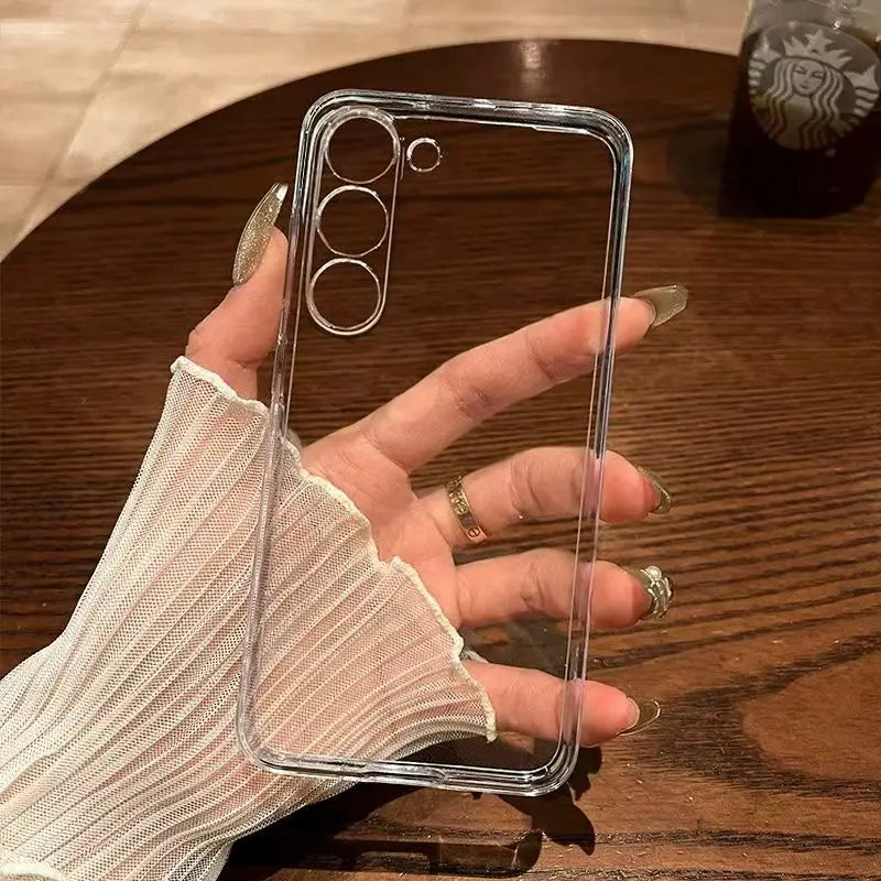 Crystal Silicone Soft Case For Samsung Galaxy S26 S25 S24 S23 S22 S21 S20 FE S25 Plus 25 edge Ultra Thin Clear Phone Back Cover