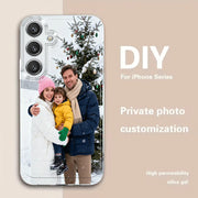 DIY Customized Photo Clear Phone Case For Samsung Galaxy S25 S24 S23 S22 S21 S20 S10 S9 Note 10 20 ULTRA PLUS FE PRO 4G 5G