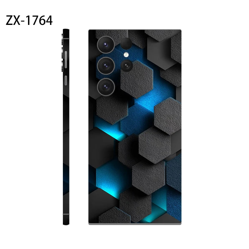 Skin Sticker for Samsung Galaxy S24 S23 S22 S25 Ultra S25 EDGE Decals Back Film Cover Screen Protector Wrap Ultra Thin