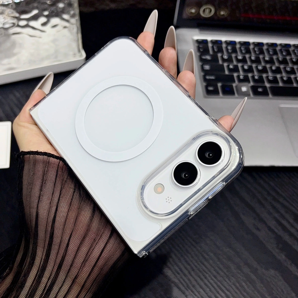 Drop Protection Magnetic Case for Iphone Ultra 18 Fold 18ultra Transparent Mobile Phone Cover Accessories