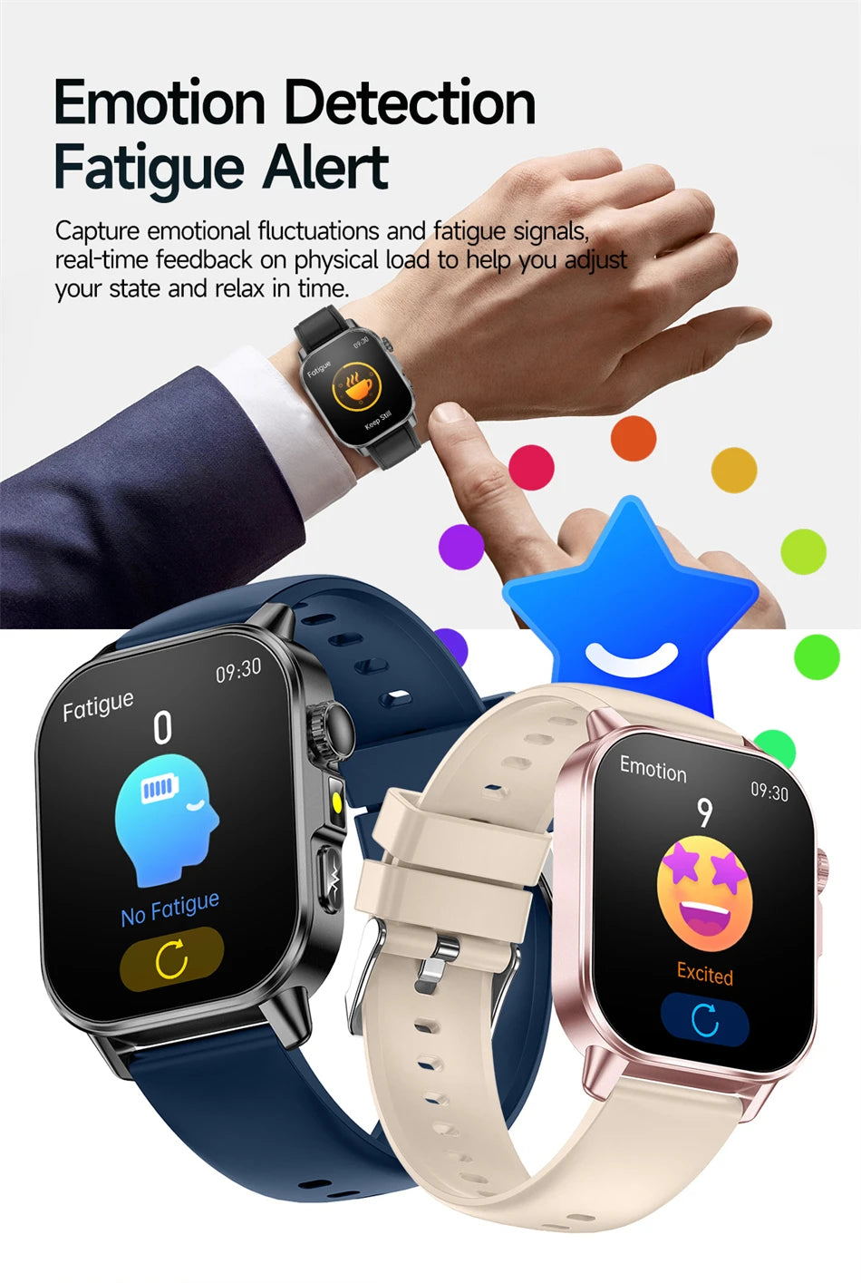 2026 New Model Uric Acid & Lipid Health Analysis Smart Watch Men ECG+PPG Bluetooth Call 2.01-inch Flashlight Smartwatch Women