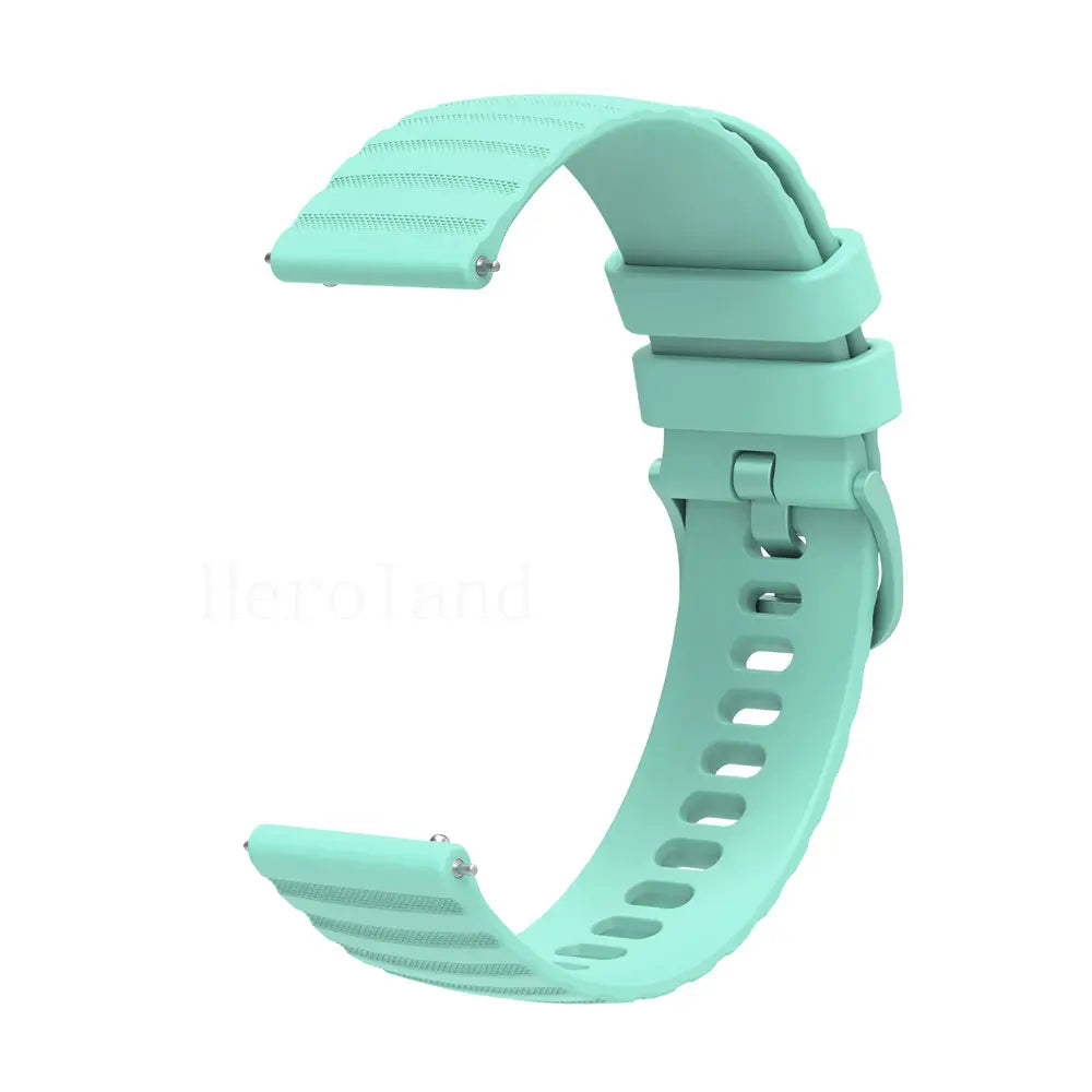 Premium Silicone Watchband WatchStrap Silicone Bracelet Quick Release Rubber Strap WristBand 18mm 20mm 22mm Width Replacement