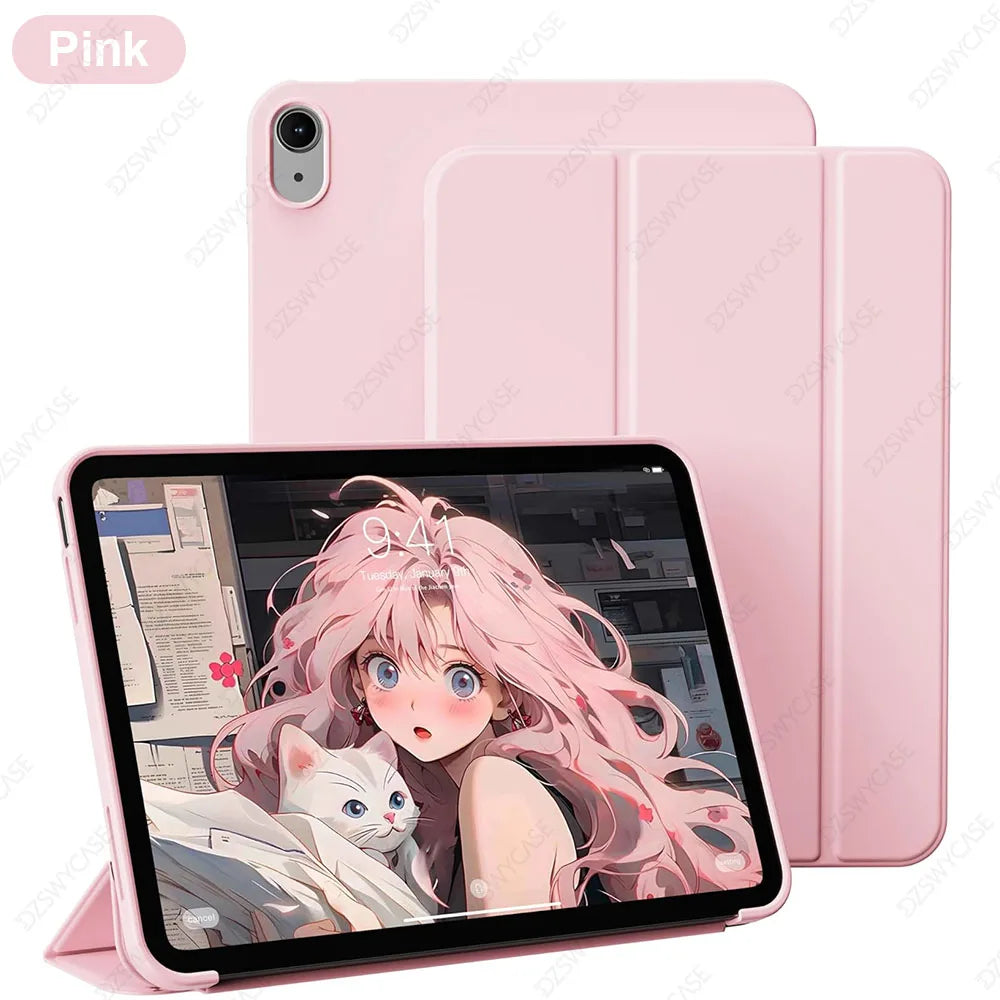 Case for iPad 11th (A16) 11 Inch 2025/10th Gen 10.9 Inch 2022, Support Auto Wake/Sleep, Trifold Stand Cover, with Soft TPU Back