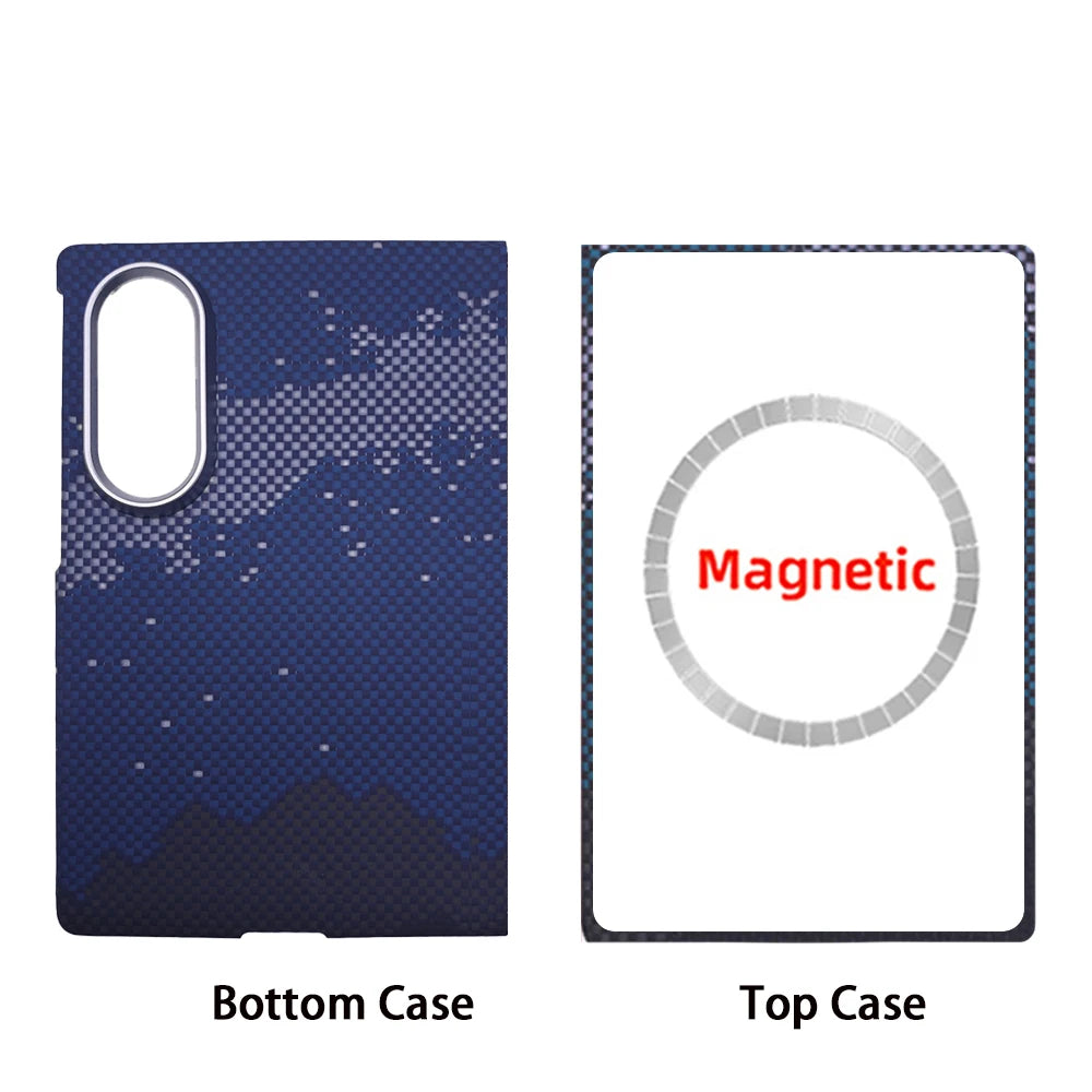 For Samsung Galaxy Z Fold 8 case Kevlar aramid fiber carbon fiber ultra-thin lightweight magnetic business protective cover