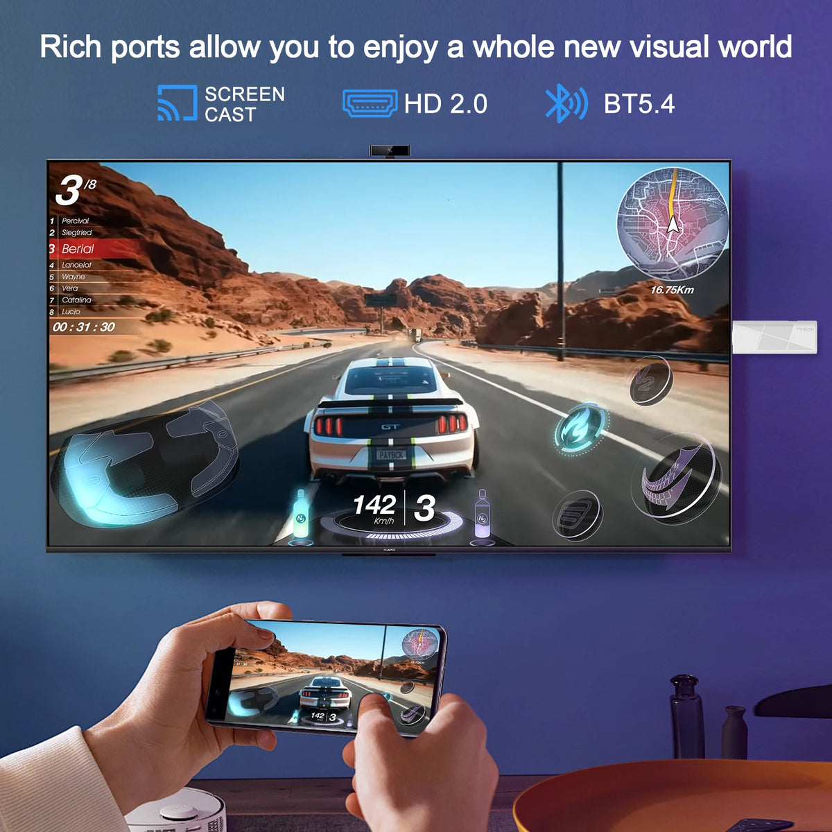 2026 H96 MAX RK3518 Android14 Smart Mini TV Stick Wifi6 BT5.4 4K HD 3D Quad-Core Google Voice Assistant Home TV Box Media Player