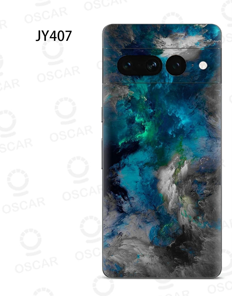 Colorful Decal Skin for Google Pixel 8 7 6 Pro 6A Back Screen Protector Film Cover Ultra Thin 3M Wrap Modified Case Sticker