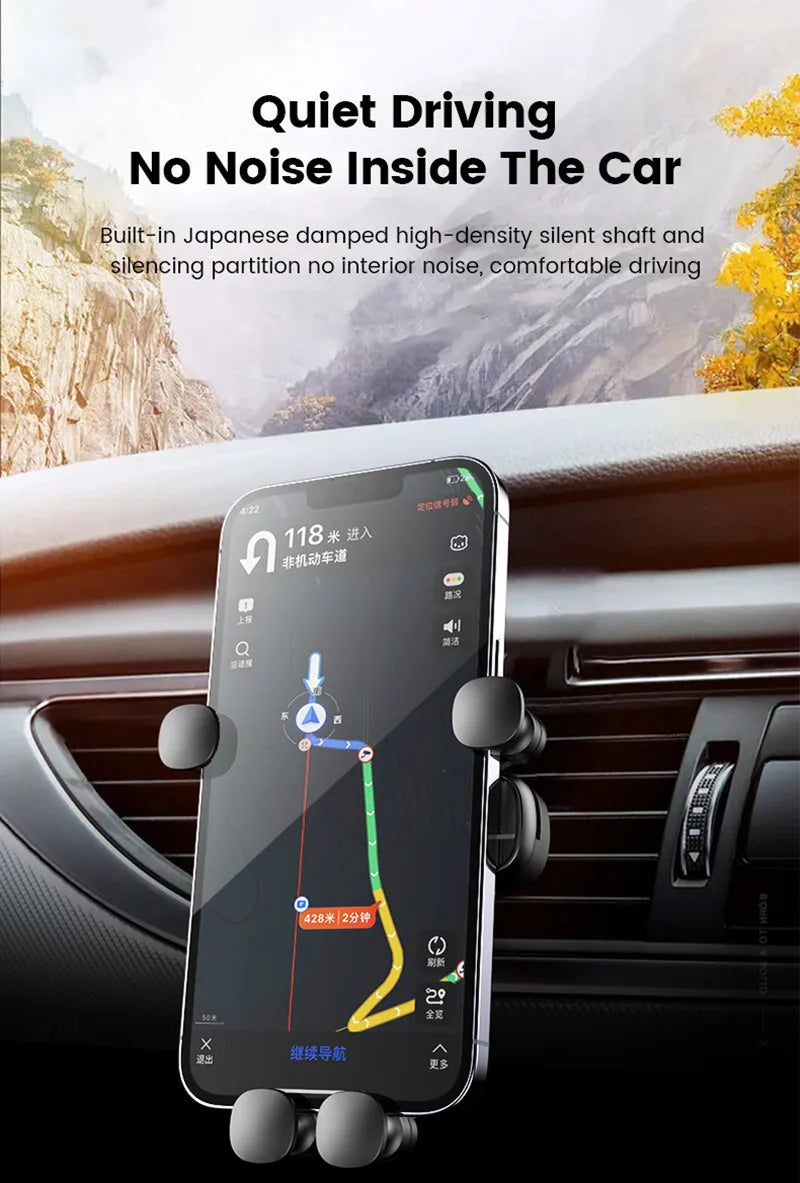 Car Phone Holder Stand Air Vent Gravity Car Mount GPS Smartphone Mobile Cell Support In Car Bracket for iPhone Huawei Xiaomi LG