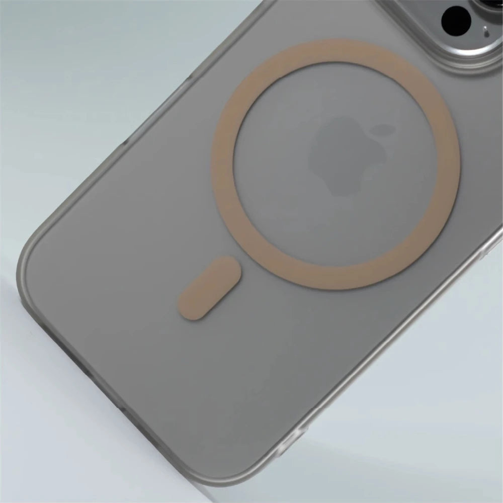 1.0 MM Ultra Thin Matte Hard PC Translucent Case For iPhone 17 Air 16 15 14 13 12 Pro Max Magsafe Magnetic Wireless Charge Cover