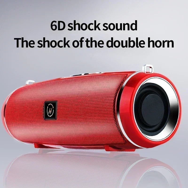 Portable Bluetooth Speakers Mini Wireless High Fidelity Surround Sound Subwoofer Outdoor Waterproof Camping Party Loudspeaker