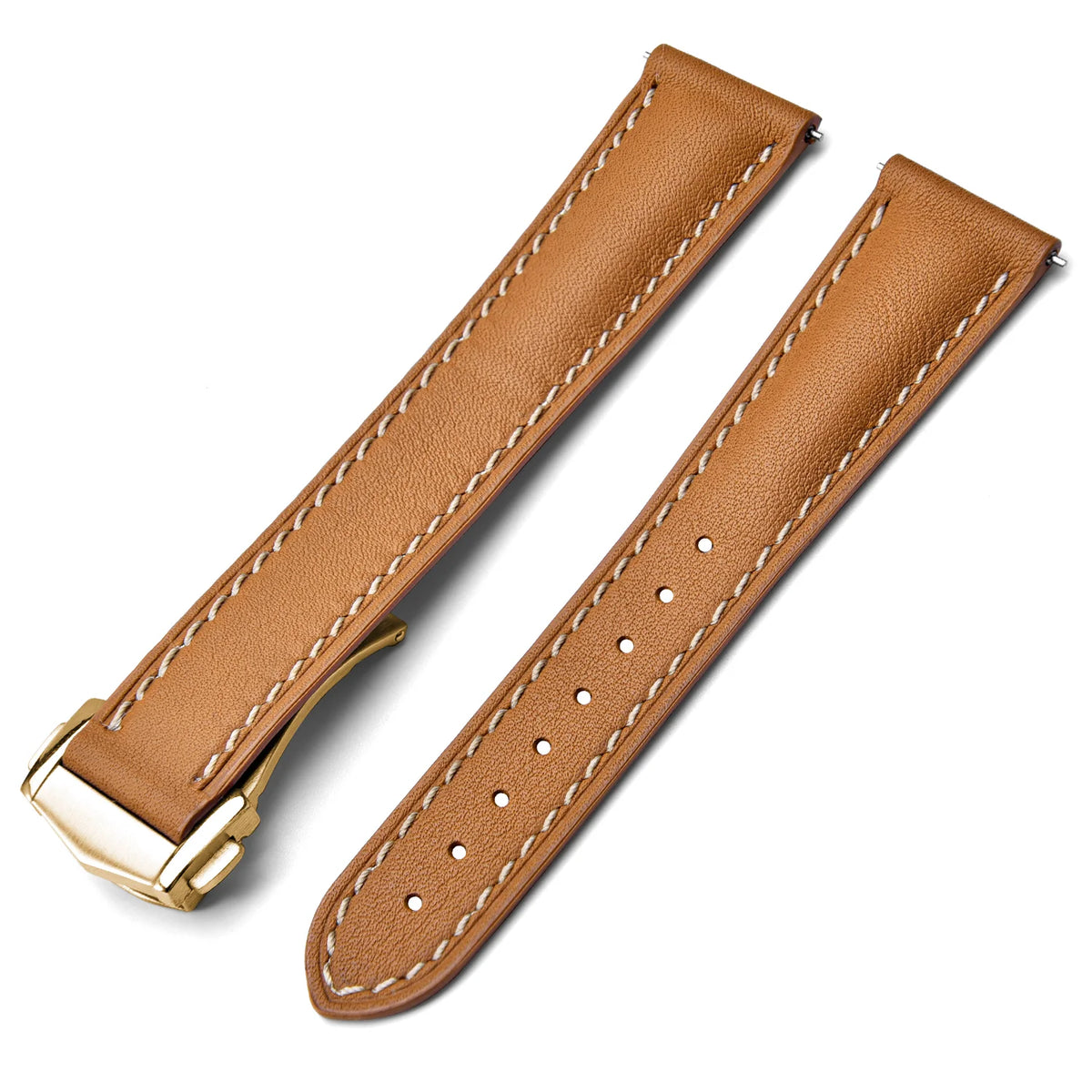 Watch Leather Strap 20mm 22mm Quick Release Smooth Leather Watchband Men Women Watch Band Accessories