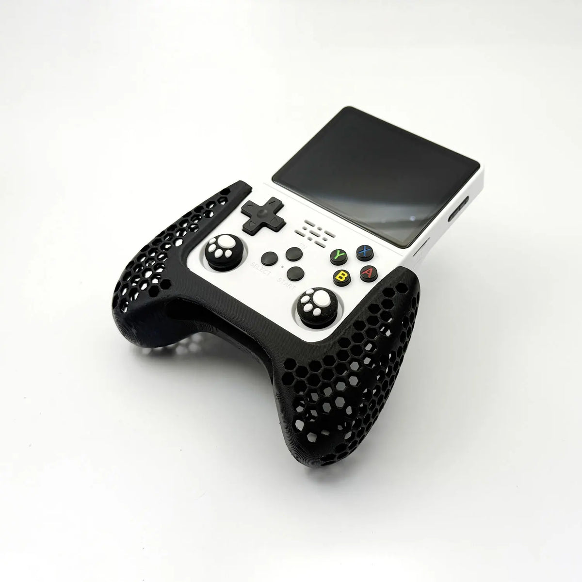 3D Printed Grip For R36S Console DIY Ergonomic Grip Handle R36 S Accessories Hollow Honeycomb Design More Comfortable Controller