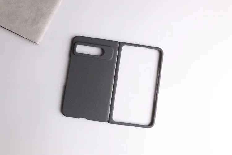 Sandstone Matte Hard PC Flip Phone Case For Google Pixel Fold Ultra Thin Anti-fall Non-slip Full Protect Bumper For Pixel Fold