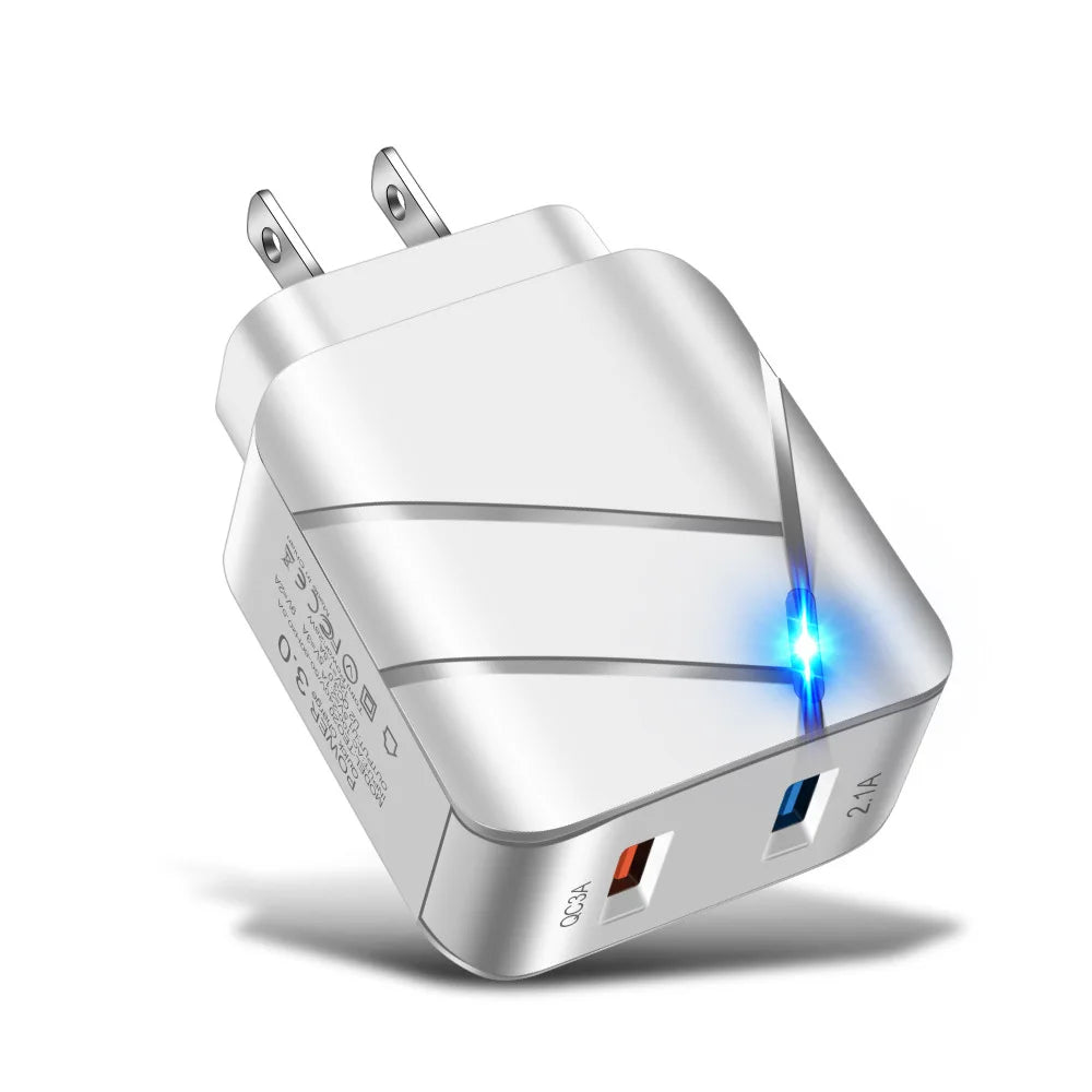 AIXXCO USB PD Quick Charge 28W 40W USB Charger QC3.0 2A Fast Wall Charger Mobile Phone Charger for Samsung Xiaomi iPhone 12