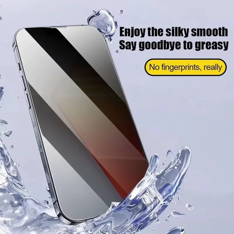 1-10PCS Oleophobic Coating Privacy Screen Protector For iPhone 17 16 14 15 12 11 13 X XS Pro Max Air Mini Dust Free Installation