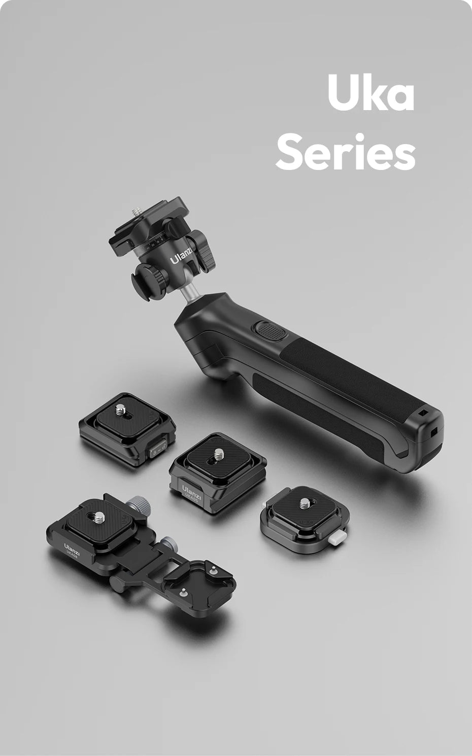 Ulanzi UKA07 Backpack Quick Release Kit Compatible with Uka Arca-Swiss Quick Release System for DSLR Camera Max Load 10KG