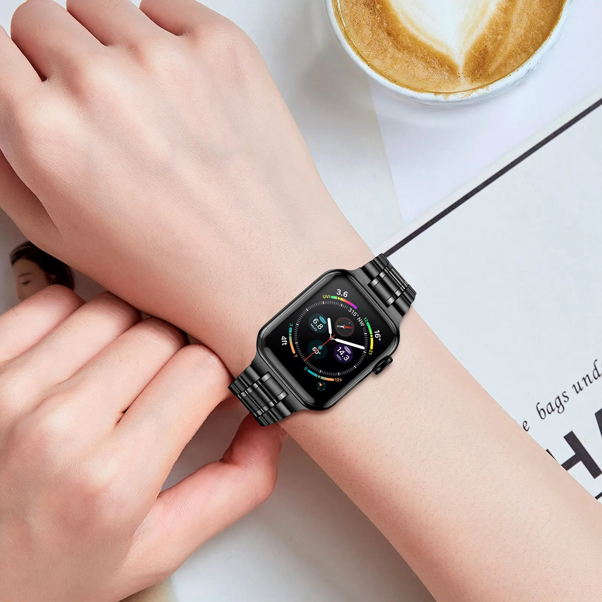 Case+Strap for Apple watch band Ultra2 3 49mm 44mm 40mm 45mm 41mm 42mm Stainless Steel bracelet iWatch Series 3 6 SE 7 8 9 10 11