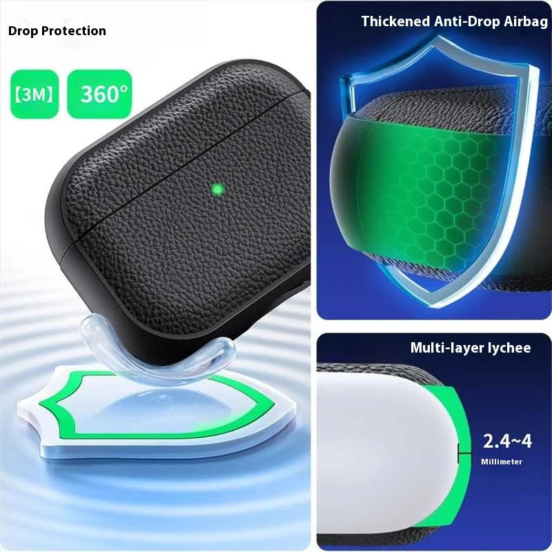 Luxury Soft TPU Earphone Case for Airpods Pro 3 2 2nd 2025 Generation Air Pods 4 1 3rd Pro3 Pro2 Gen Headphone Cover with Strap