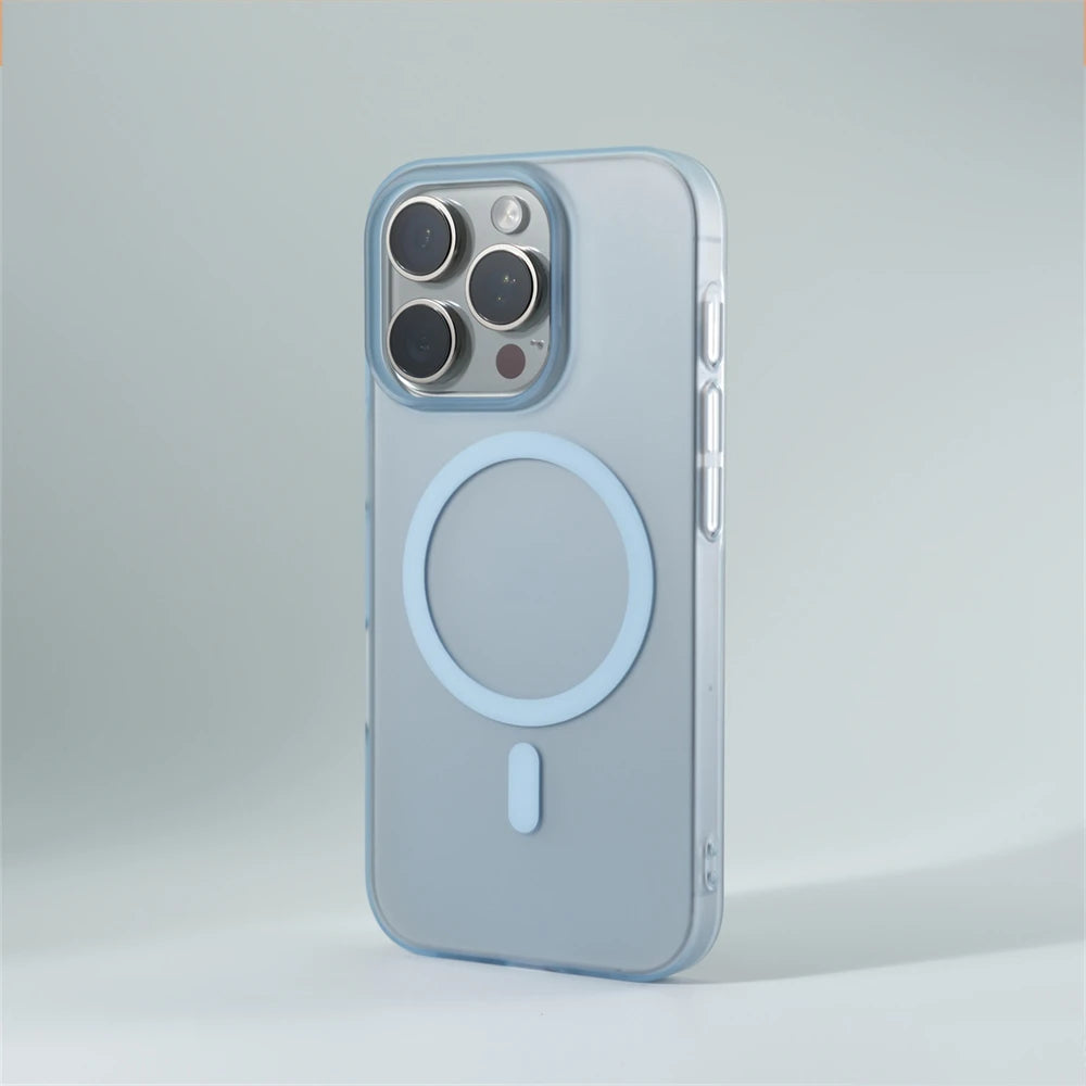 1.0 MM Ultra Thin Matte Hard PC Translucent Case For iPhone 17 Air 16 15 14 13 12 Pro Max Magsafe Magnetic Wireless Charge Cover