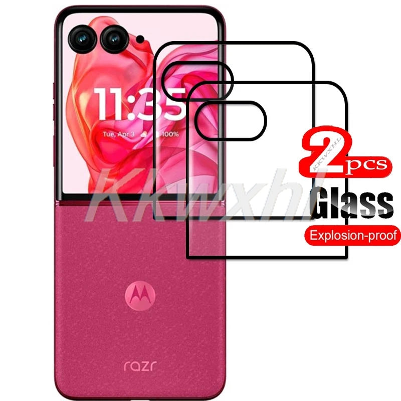 2PCS 3D Curved Edge Glue FOR Motorola Razr 60 Ultra Tempered Glass Cover Razr60 Pro 50 Razr+ 2024 2025 Screen Protector Film