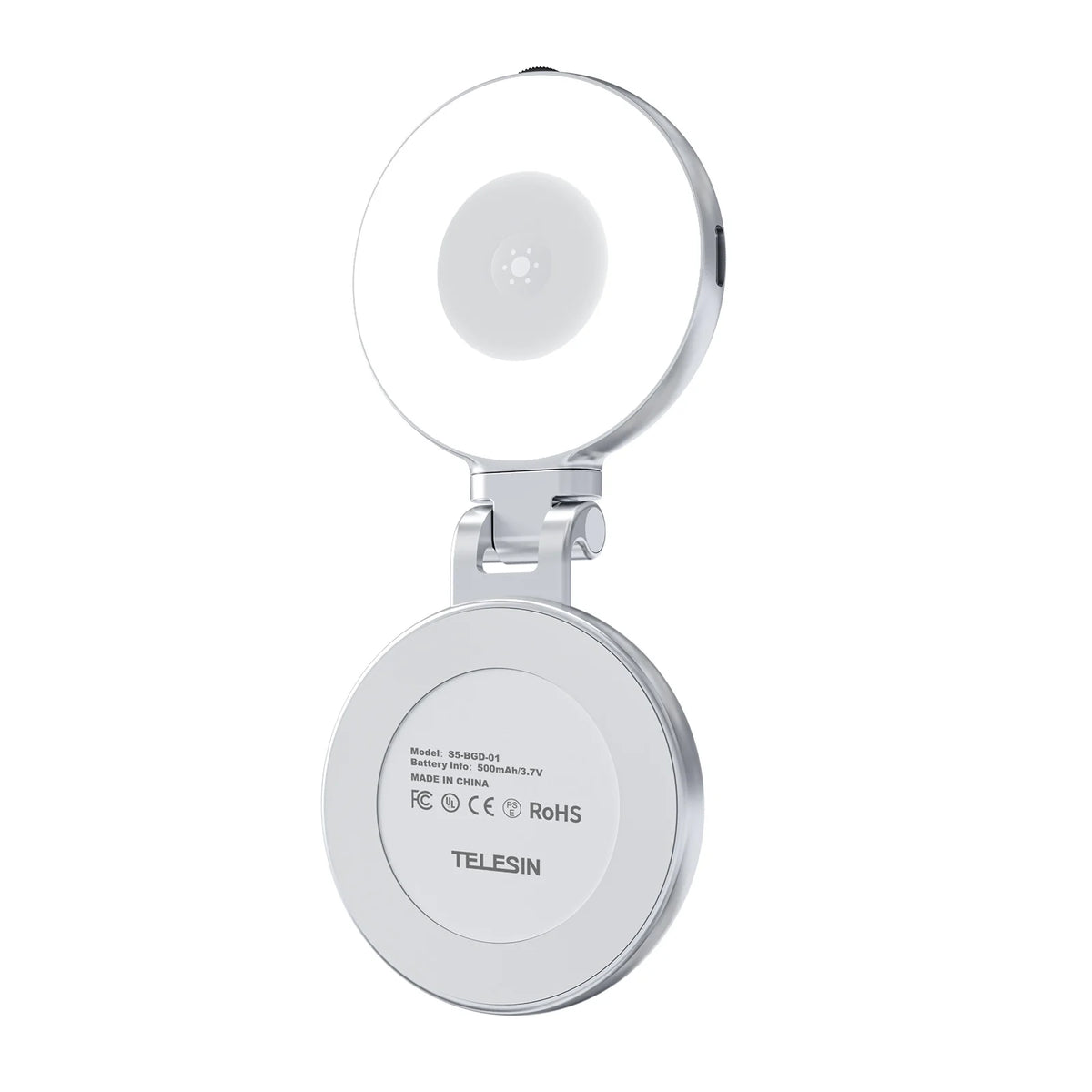 TELESIN Magnetic Fill Light Mini SSelfie Ring Fill Light 3 Modes with Mirror Light Universal for Smartphone Iphone Android