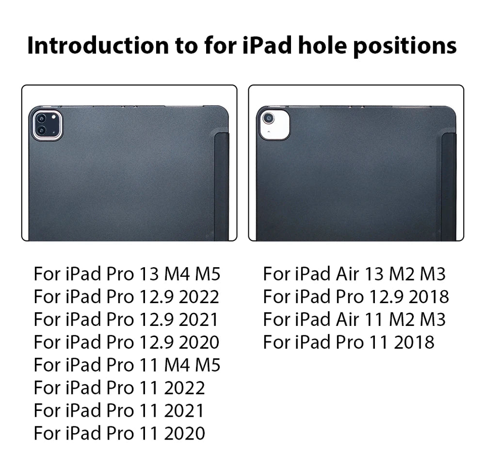 Case For iPad Pro 13 11th M5 12.9 A16 10 9 8 9th 10th Generation For Ipad Air 11 M4 M2 M3 5 4 3 Mini 6 7 2025 Cover Accessories