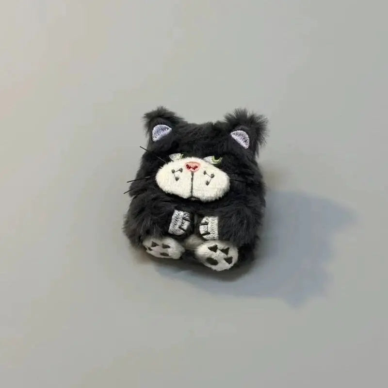Japan Anime Cartoon Grey Cat Plush Earphone Case for Airpods Pro 2 Korea Cute Animal Furry Headphone Cover for Airpods 1/2/3/Pro