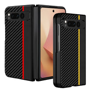 Kevlar Print Carbon Fiber Case For Google Pixel Fold Fashion Anti-drop Cover Anti-knock Cases For Google PixelFold