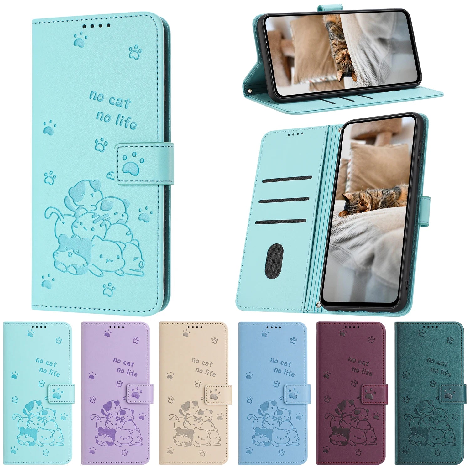 Luxury Flip Leather 3D Cute Cat Wallet Case For Google Pixel 7 8 10 9 Pro XL 6a 7A 8A 9A Magnetic Stand Phone Cover Coque Funda