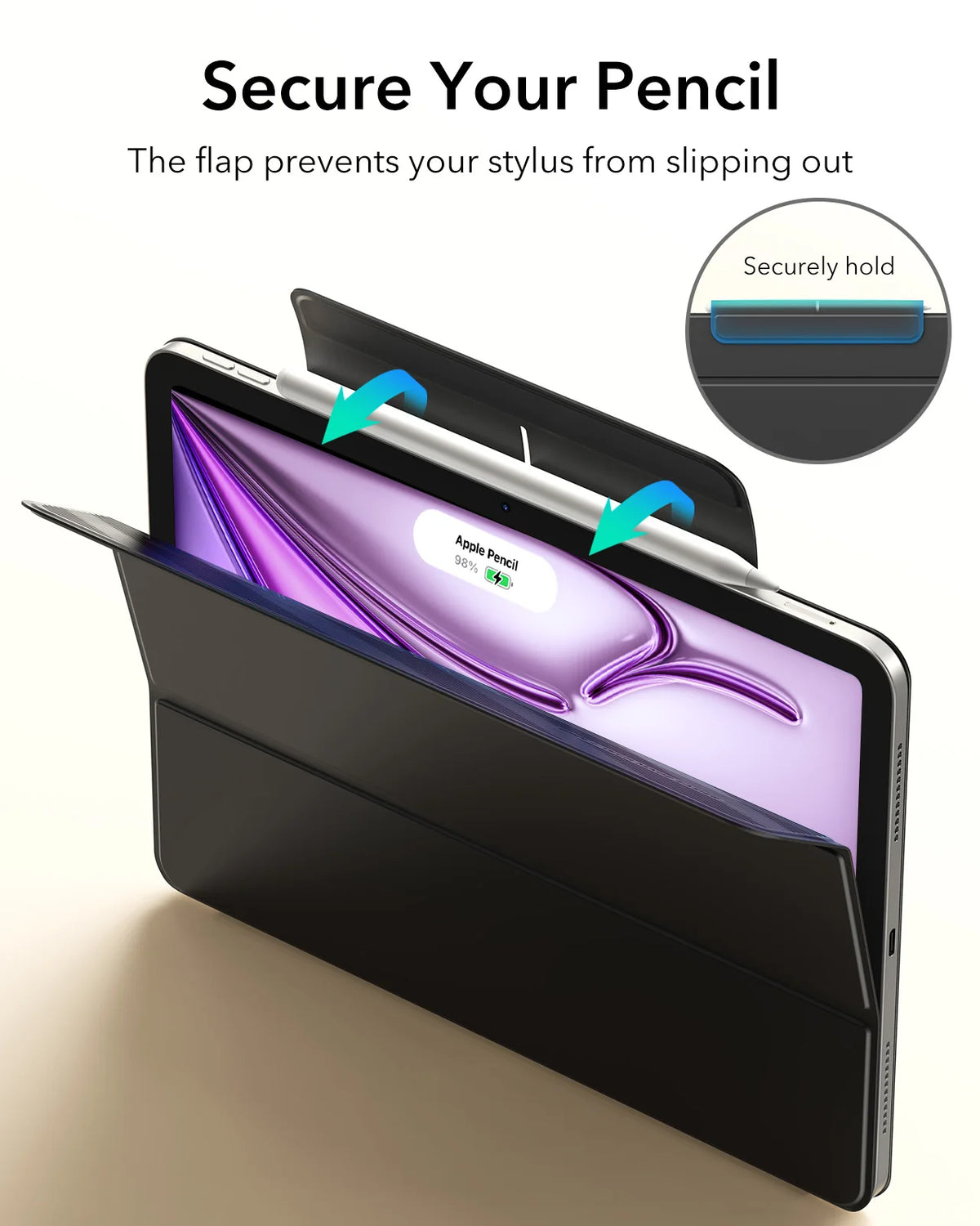 ESR for iPad Air 11 Inch Case M4/M3/M2 (2026/2025/2024) Powerful Magnetic Cover for iPad Air 5th/4th Gen (2022/2020)Auto Wake